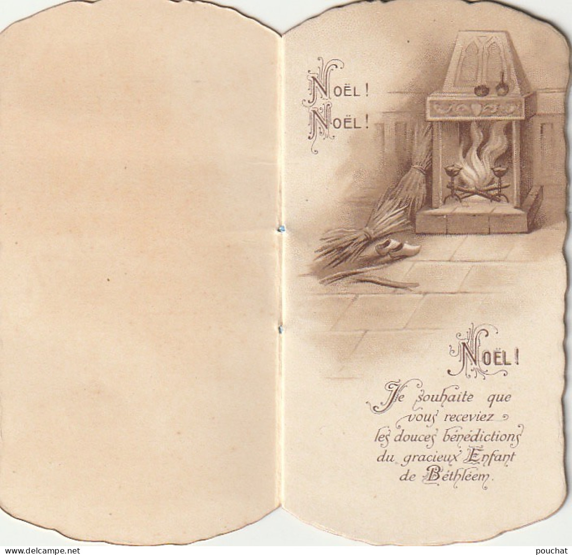 HO 27 - LIVRET FANTAISIE  " BUCHE DE NOEL , SOUHAITS DE BONHEUR " - MAISON BOUASSE LEBEL - 6 SCANS - Autres & Non Classés