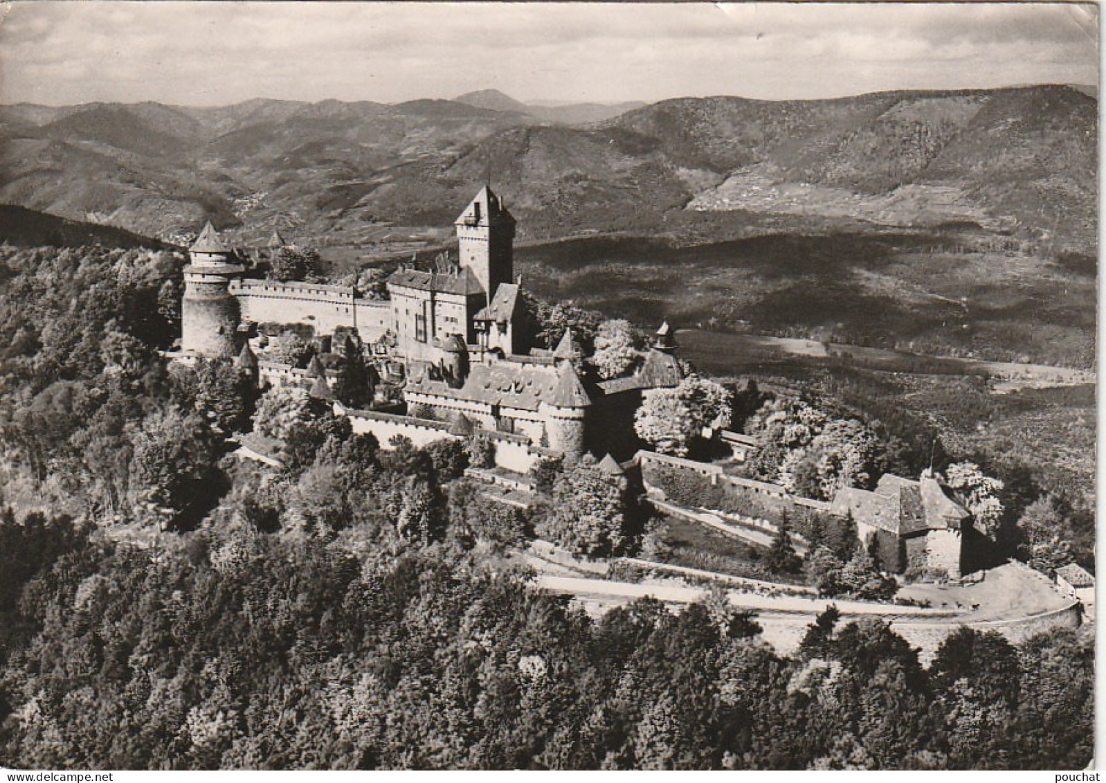 IN 1 - (67)  LE CHATEAU DU HAUT KOENIGSBOURG  - VUE AERIENNE  - 2 SCANS - Altri & Non Classificati