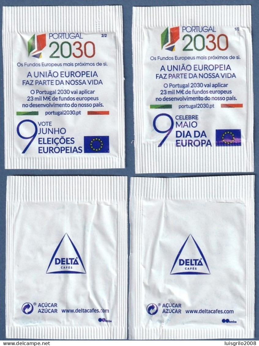 Delta, Portugal 2024 - União Europeu. Portugal 2030 -||- Série Complète 2 Sachets Vides - Zucker