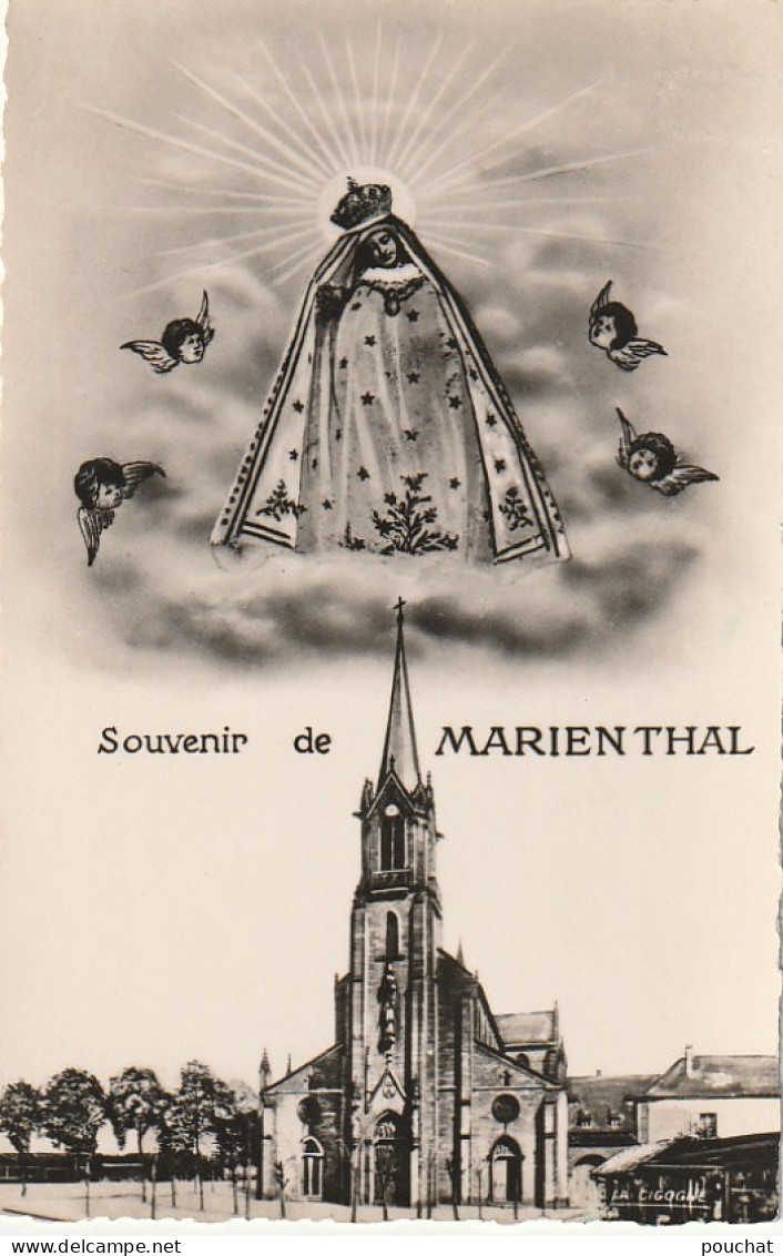 IN 2 - (67)  SOUVENIR  DE  MARIENTHAL  - BASILIQUE NOTRE DAME -   2 SCANS  - Other & Unclassified