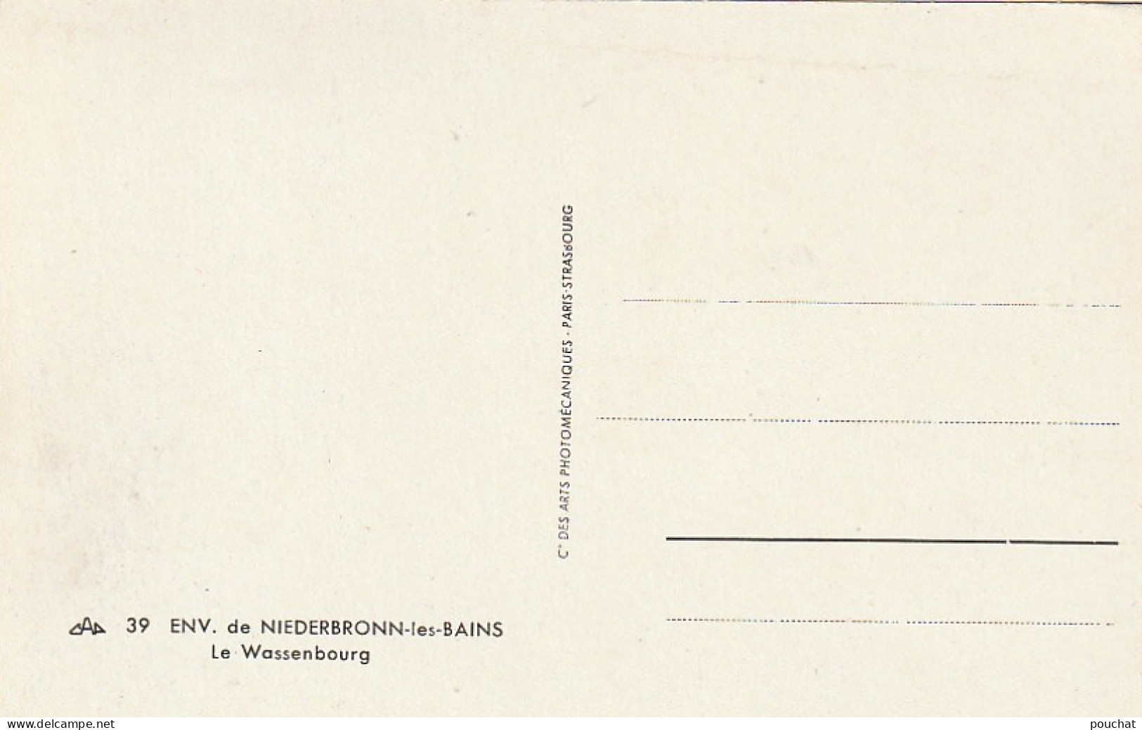 IN 2 - (67)   ENVIRONS DE NIEDERBRONN LES BAINS -  LE WASSENBOURG  -  2 SCANS  - Niederbronn Les Bains