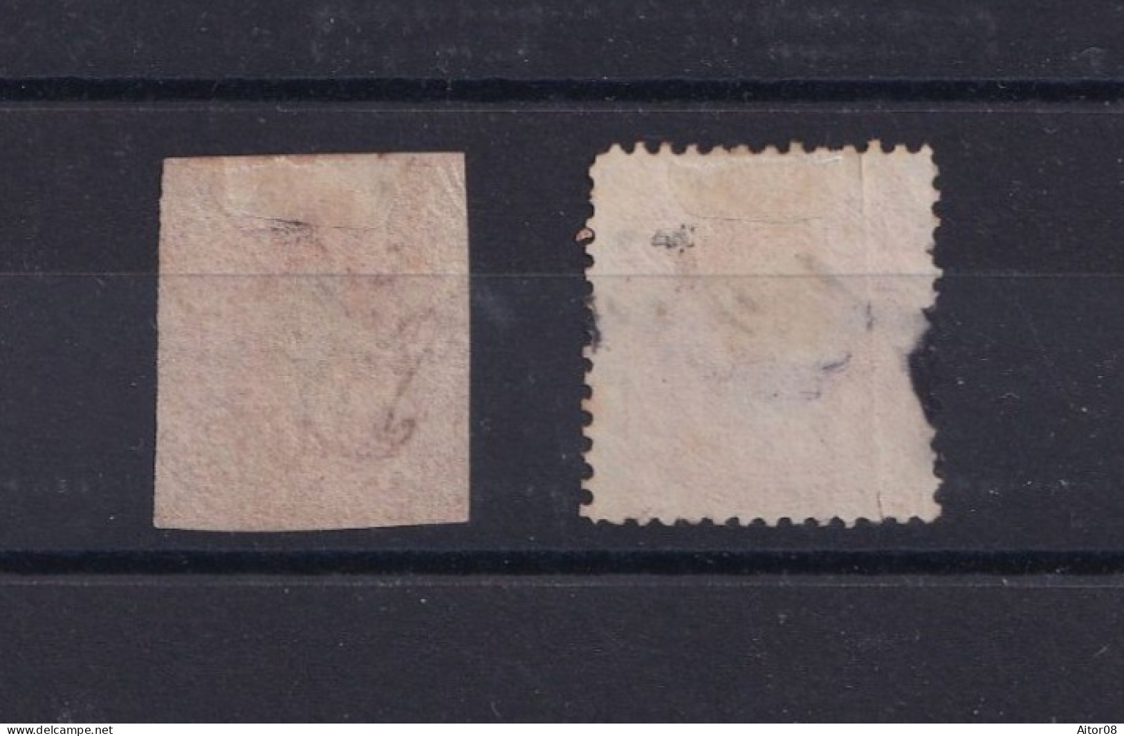 LOT DE TIMBRES OBLITERES PLUME  DE 181854/68. INTERESSANTS .A VOIR .BELLE COTE - Cile