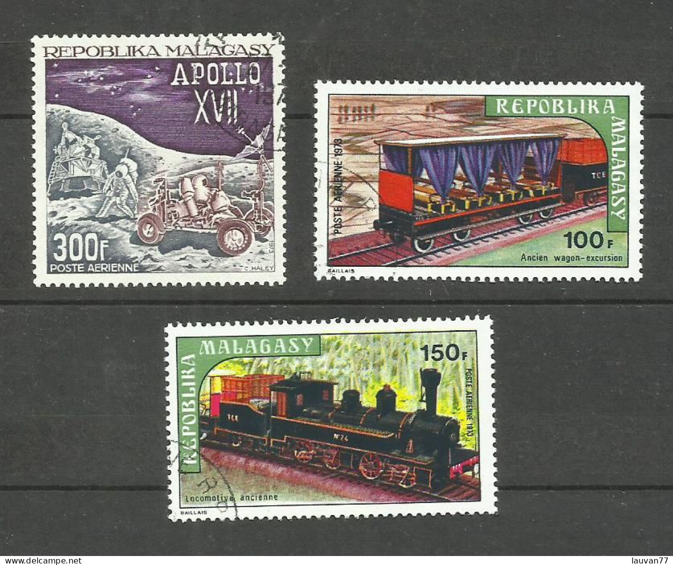 MADAGASCAR POSTE AERIENNE N°124, 127, 128 Cote 5.25€ - Madagascar (1960-...)