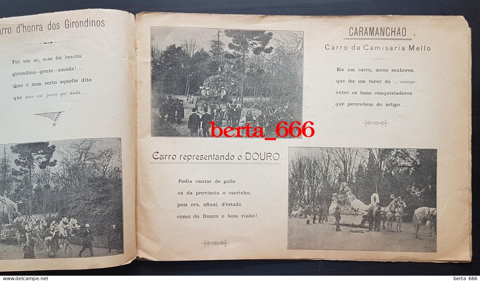 Livro Histórico * Brochura O Eco Feniano E Girondino No Carnaval De 1908 * Porto - Historical Documents