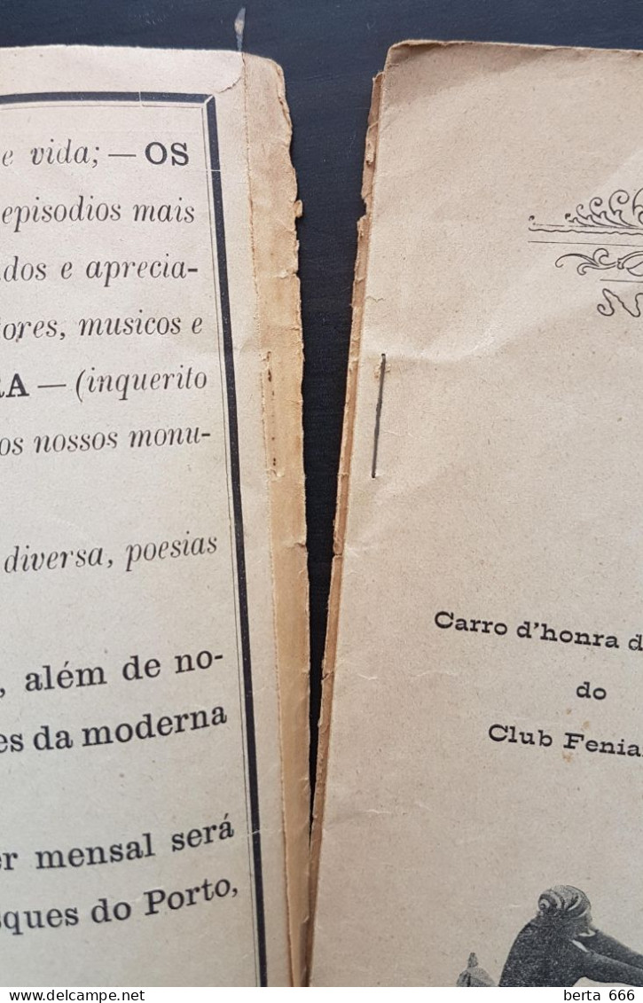 Livro Histórico * Brochura O Eco Feniano E Girondino No Carnaval De 1908 * Porto - Documents Historiques