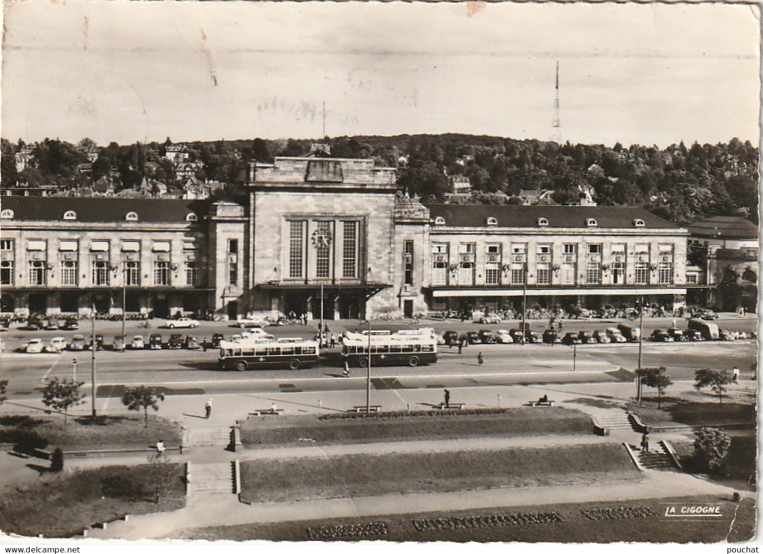 IN 4 - (68)  MULHOUSE  -  LA GARE - AUTOBUS  -2 SCANS  - Mulhouse