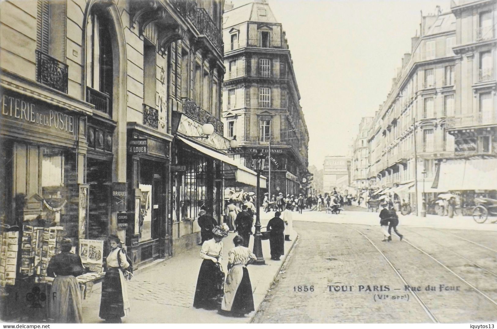 CPA. [75] > TOUT PARIS > N° 1856 - Rue Du Four - (VIe Arrt.) - Coll. F. Fleury - TBE - Distretto: 06