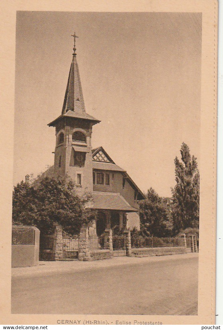 IN 5 - (68)  CERNAY -  EGLISE PROTESTANTE  - 2 SCANS  - Cernay