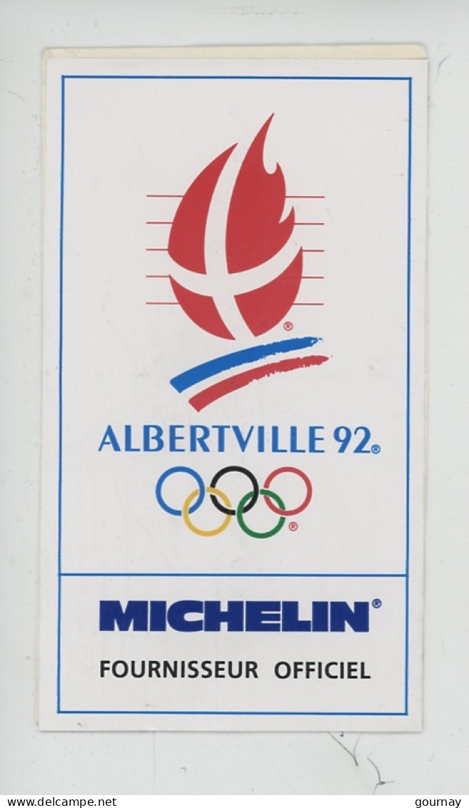 Autocollant - Albertville 92 - Michelin Fournisseur Officiel - Albertville