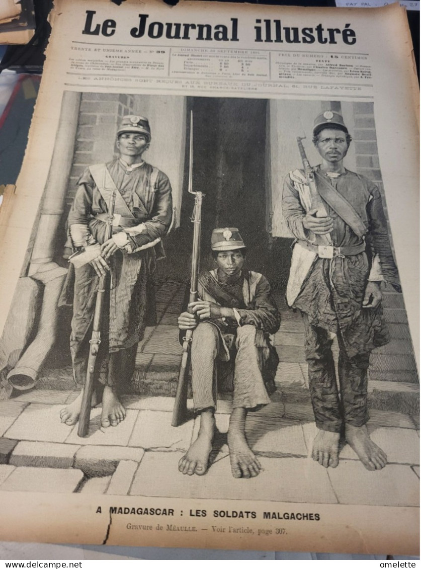 JOURNAL ILLUSTRE 94 /MADAGASCAR SOLDATS /GRANDES MANOEUVRES EN BEAUCE - Tijdschriften - Voor 1900