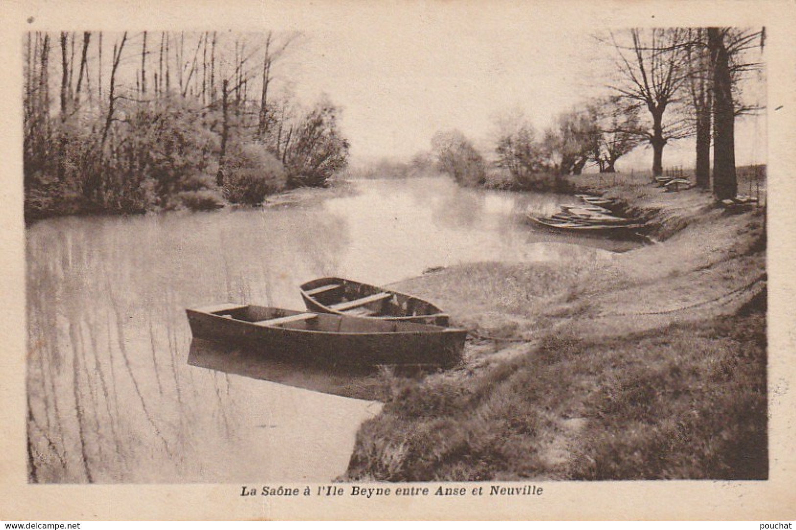  IN 8- (69)   LA SAONE A L' ILE  BEYNE ENTRE  ANSE ET NEUVILLE  - 2 SCANS  - Andere & Zonder Classificatie