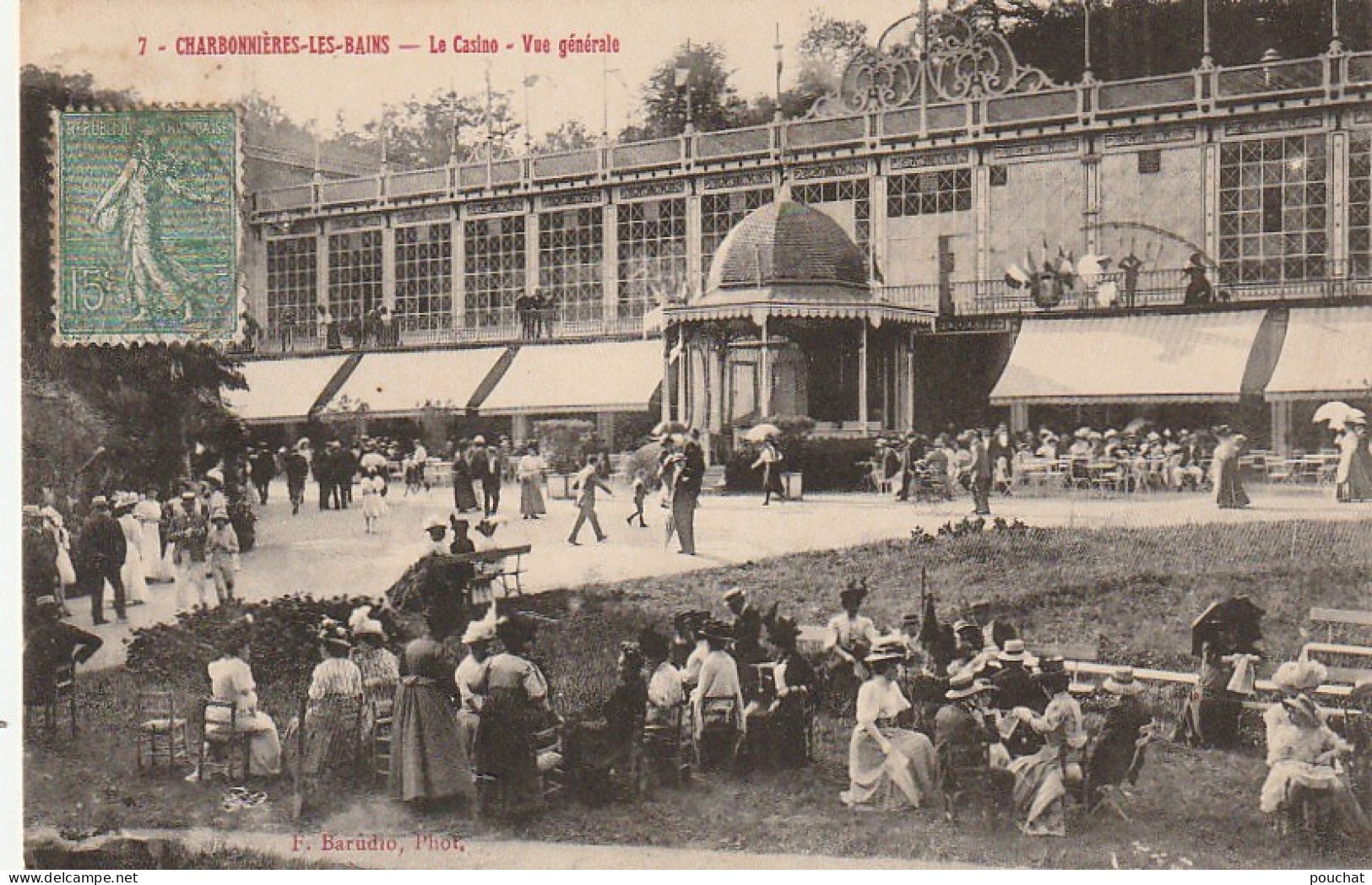  IN 8- (69)  CHARBONNIERES  LES BAINS -  LE CASINO - VUE GENERALE  - 2 SCANS  - Charbonniere Les Bains