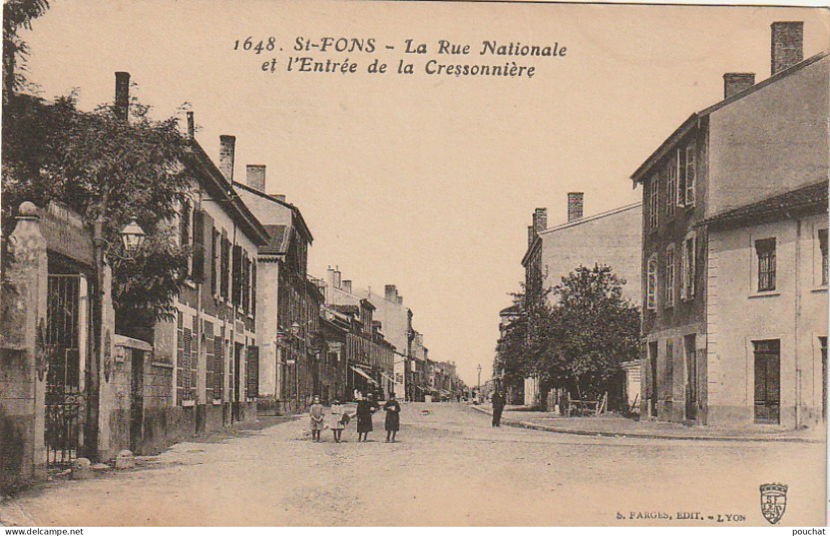 IN 9 - (69) SAINT FONS -  LA RUE NATIONALE ET L'ENTREE DE LA CRESSONNIERE  - 2 SCANS - Sonstige & Ohne Zuordnung