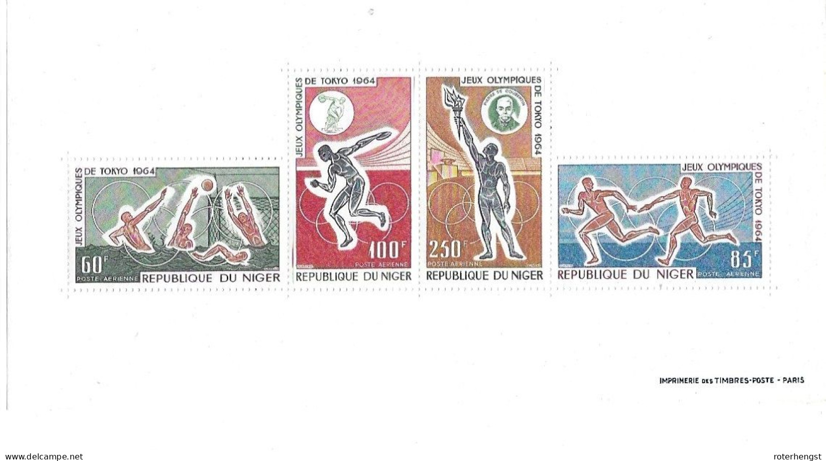 Niger Mnh** 1964 Olympics Sheet - Niger (1960-...)