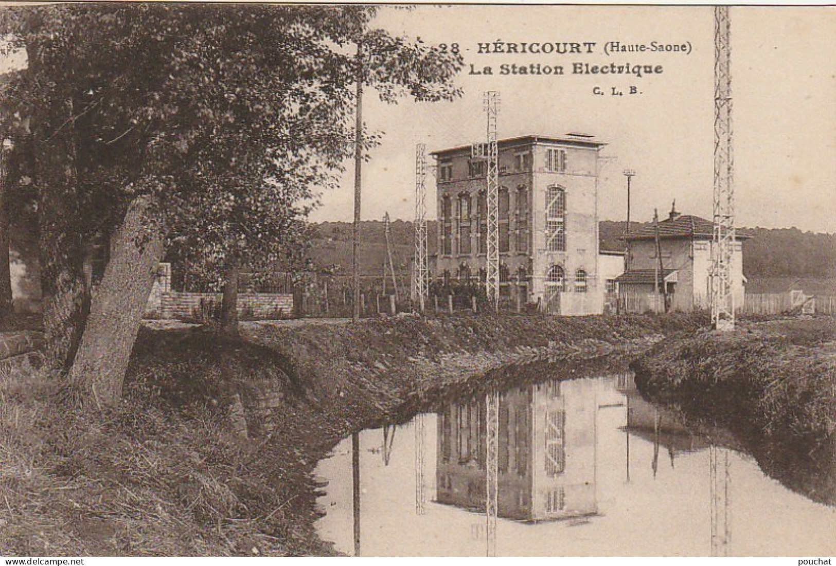 IN 10 - (70)  HERICOURT  - LA STATION ELECTRIQUE  - 2 SCANS - Autres & Non Classés