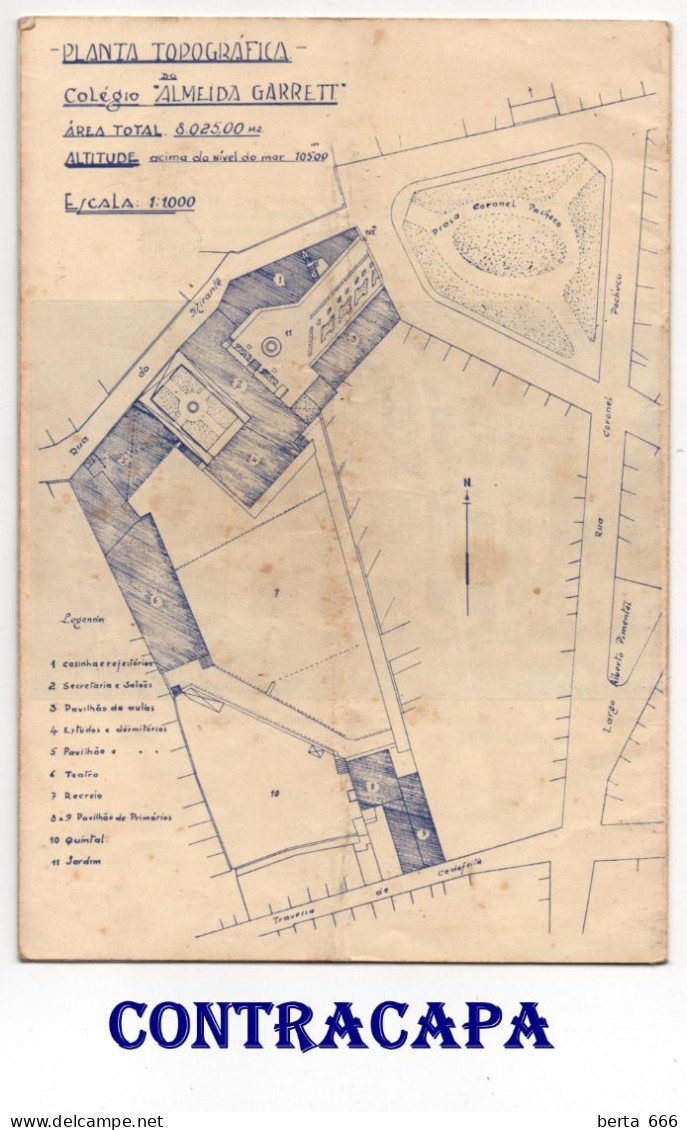 Livro Prospecto * Colégio Almeida Garrett * Porto * 1940 - Publicités