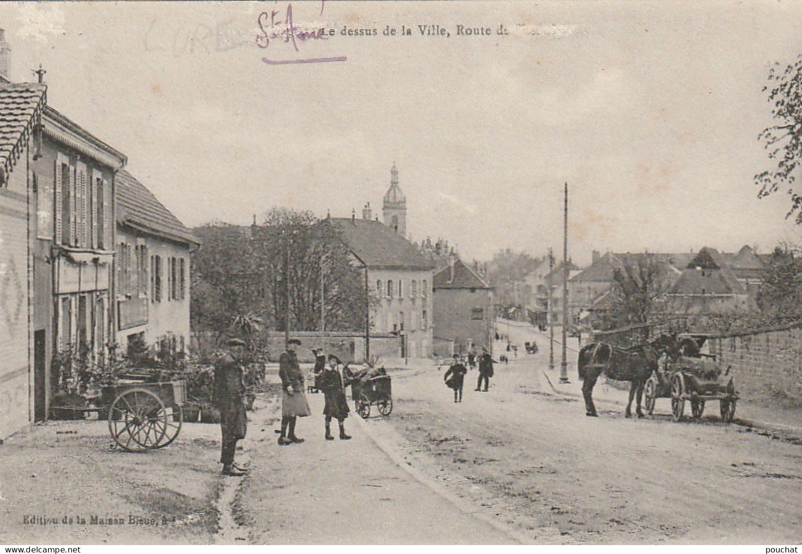 IN 10 - (70) LURE , LE DESSUS DE LA VILLE , ROUTE DE VESOUL - VILLAGEOIS - 2 SCANS - Sonstige & Ohne Zuordnung