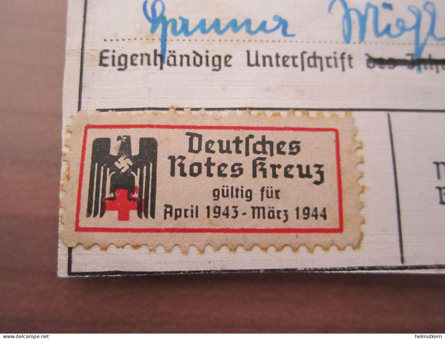 Ausweis - Deutsches Rotes Kreuz - BDM - Mädel - Helferin - 1941 - Cartes De Membre