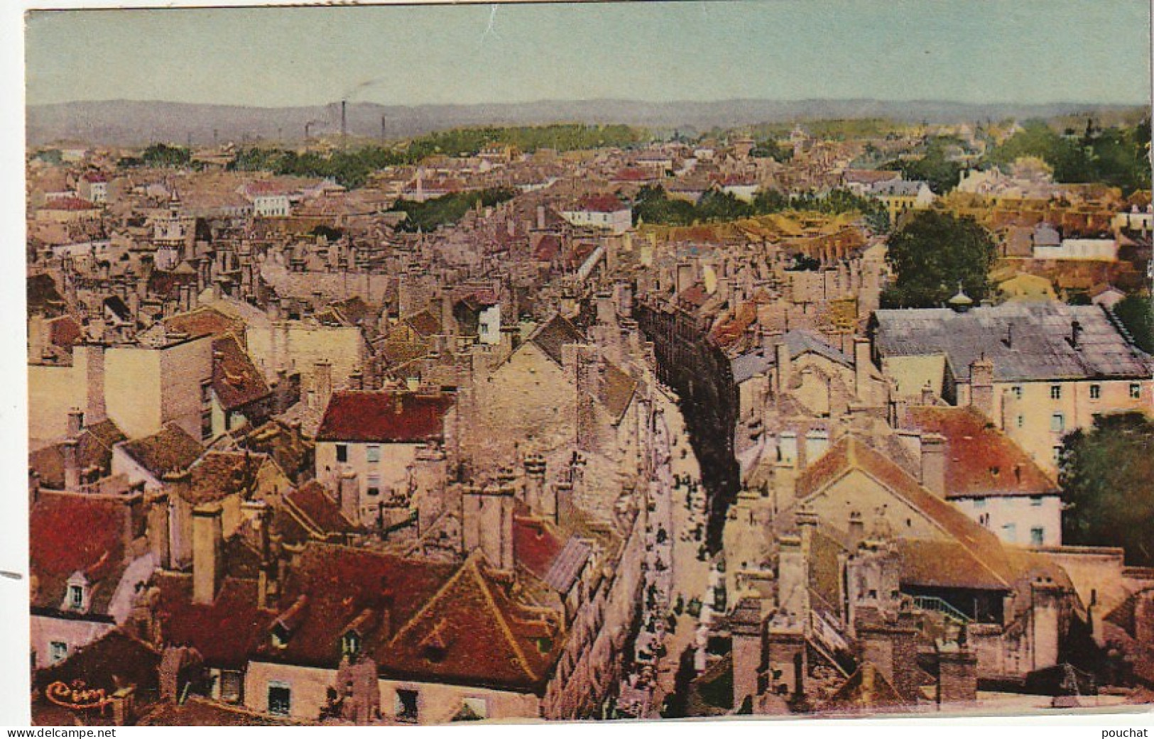 IN 11 - (71) CHALON SUR SAONE  -  VUE GENERALE  - CARTE COULEURS  - 2 SCANS - Chalon Sur Saone