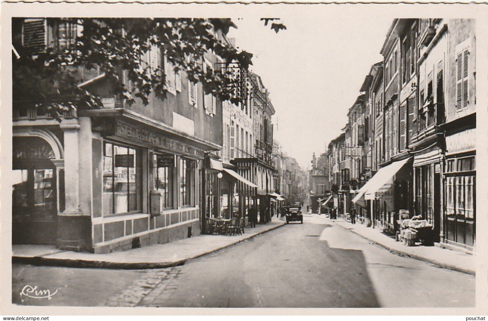 IN 11 - (71) TOURNUS  -  LA POSTE ET LA GRAND'RUE - AUTOMOBILE  - 2 SCANS - Other & Unclassified