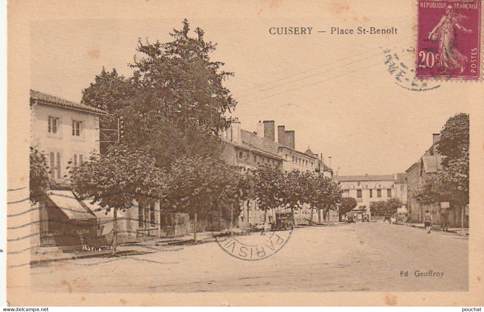 IN 12 - (71) CUISERY  -  PLACE SAINT BENOIT  - 2 SCANS  - Other & Unclassified