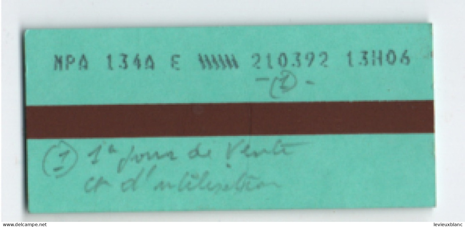 Ticket Ancien RATP /Massy Palaiseau -Orsay Ville / 2éme/RER MP A A/ Vers 1990    TCK260 - Spoorweg