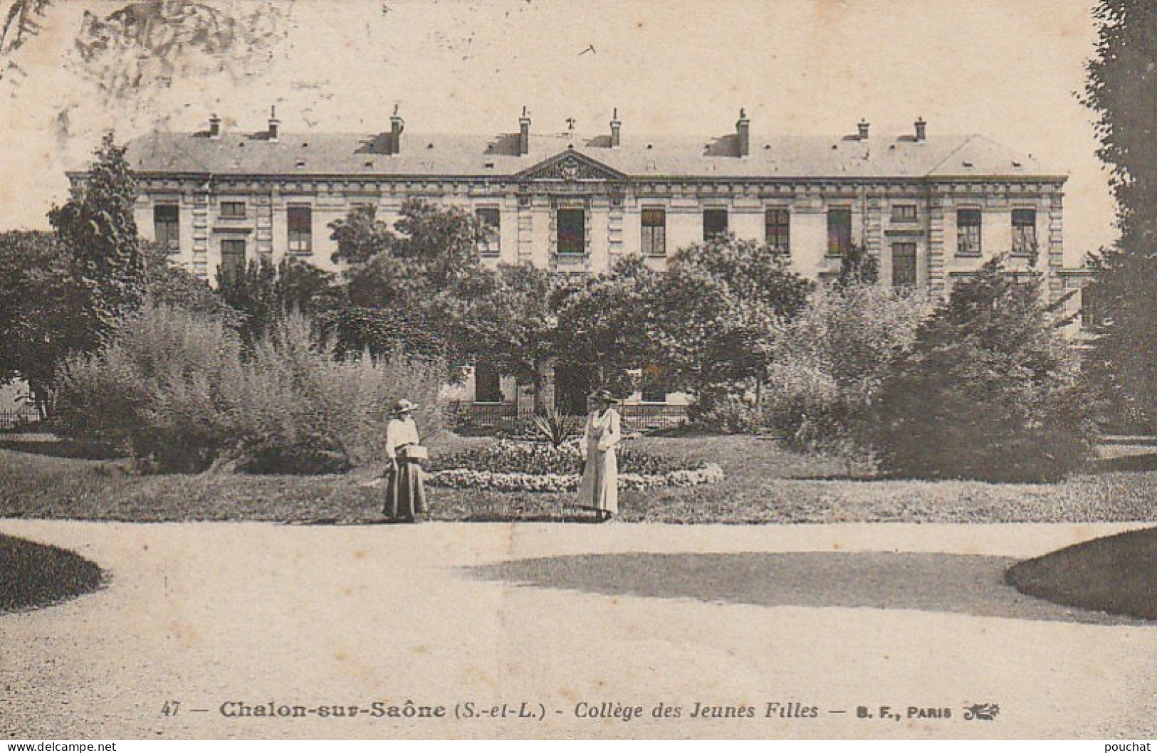 IN 12 - (71) CHALON SUR SAONE - COLLEGE DES JEUNES FILLES - 2 SCANS  - Chalon Sur Saone