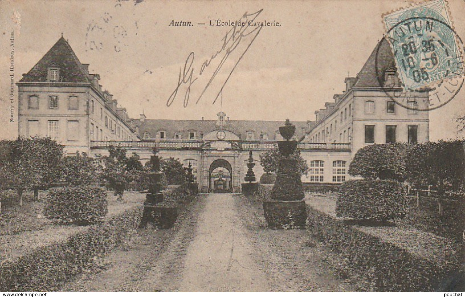 IN 12 - (71)  AUTUN - ECOLE DE CAVALERIE -  -2 SCANS  - Autun