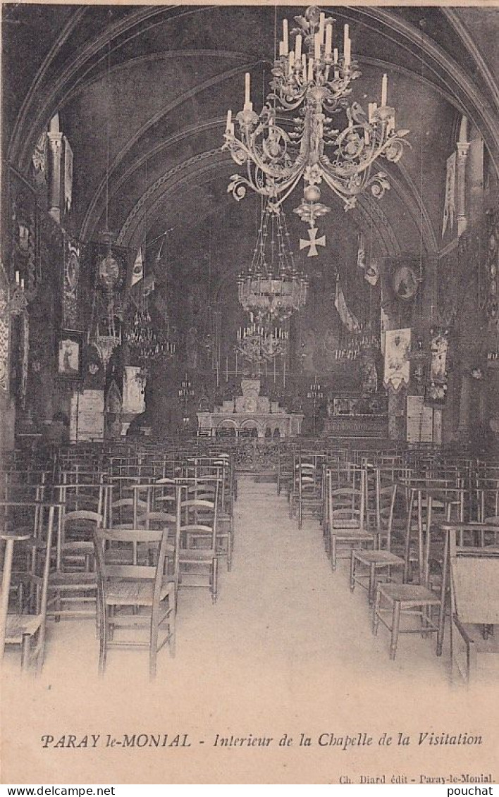 IN 13 - (71)  PARAY LE MONIAL  -  INTERIEUR DE LA CHAPELLE DE LA VISITATION  -  2 SCANS - Paray Le Monial