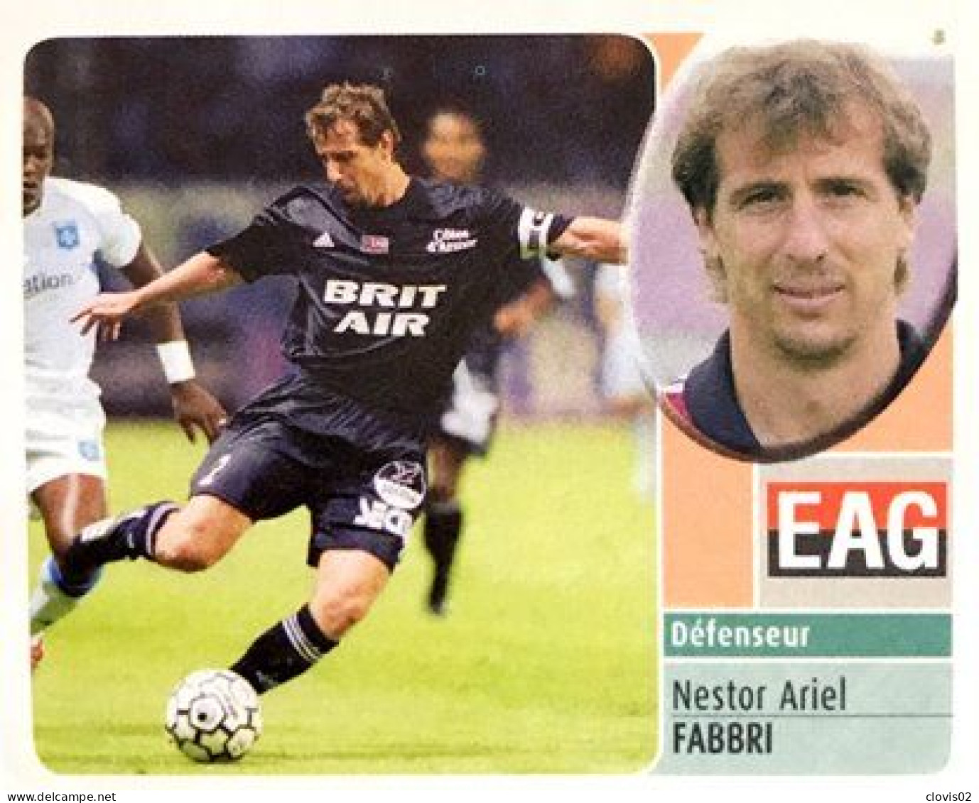 58 Nestor Ariel Fabbri - En Avant De Guingamp - Panini France Foot 2003 Sticker Vignette - Edizione Francese