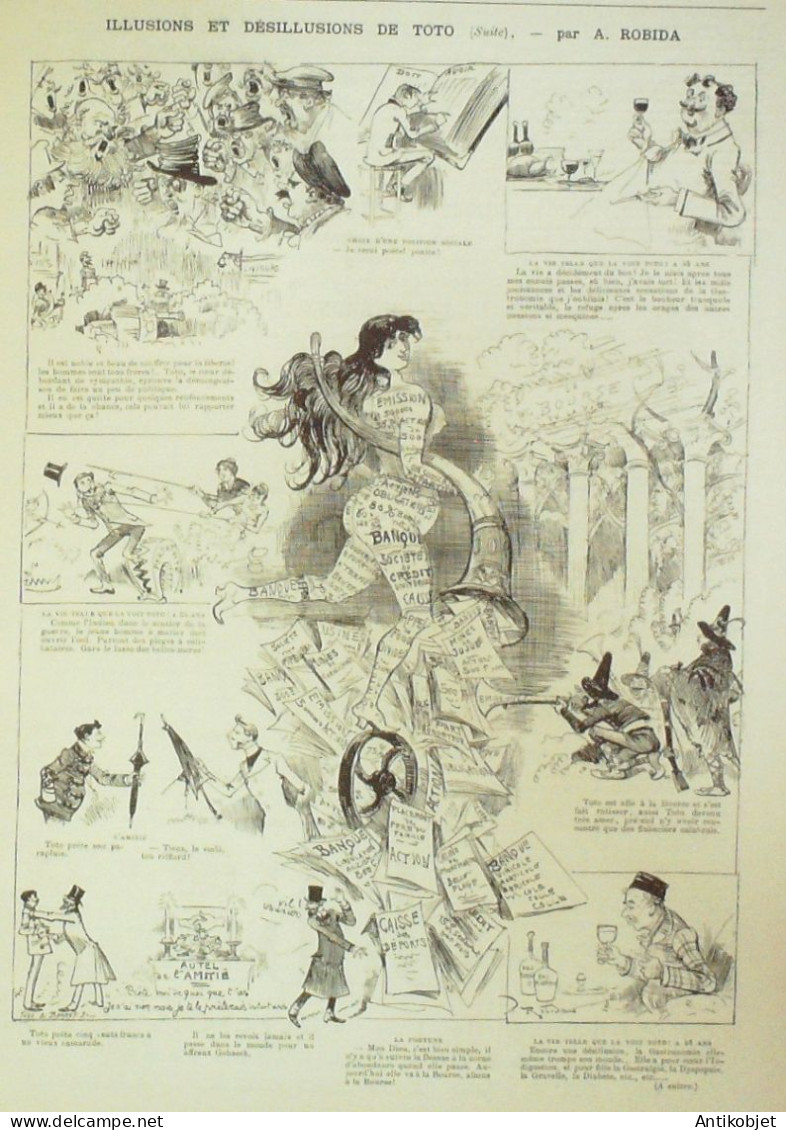 La Caricature 1885 N°310 Courses D'hiver Job Massenet Par Luque Rabelais Toto Robida - Tijdschriften - Voor 1900