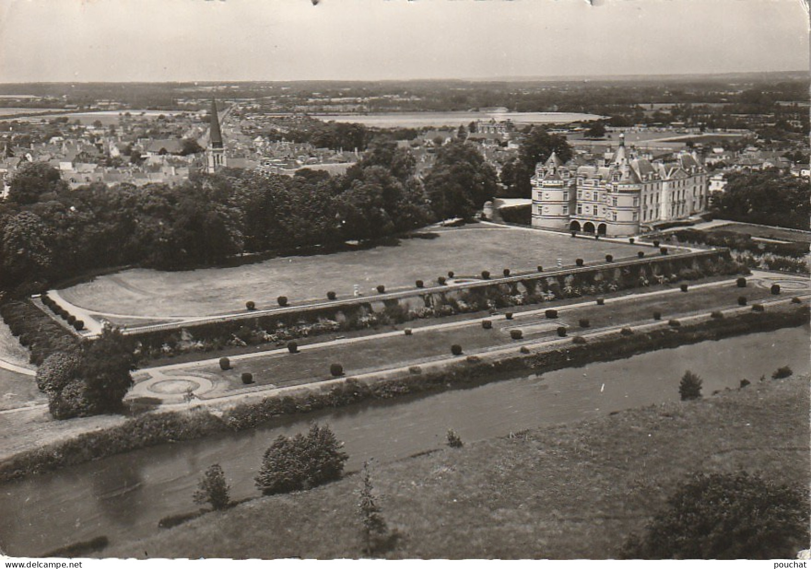 IN 14 -(72) LE LUDE  -  LES JARDINS ET LE CHATEAU - VUE AERIENNE -  2 SCANS - Sonstige & Ohne Zuordnung