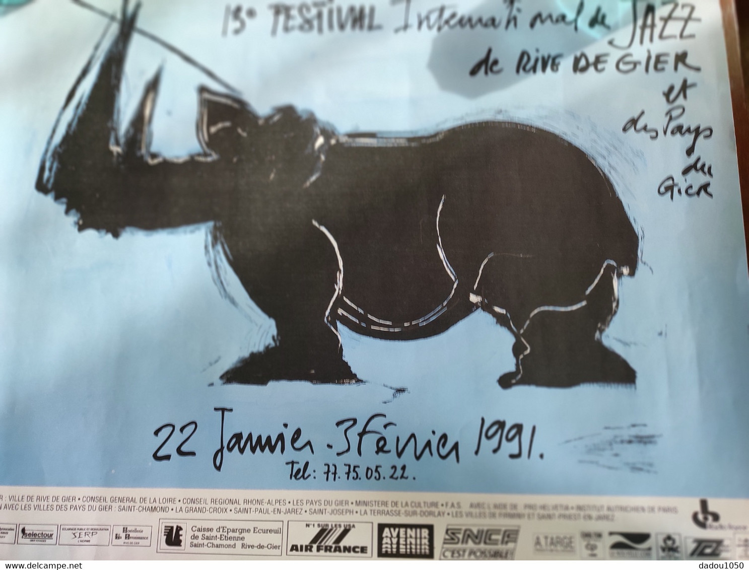 Affiche Jazz à Rive De Gier1991  Par Jacques Barry - Afiches