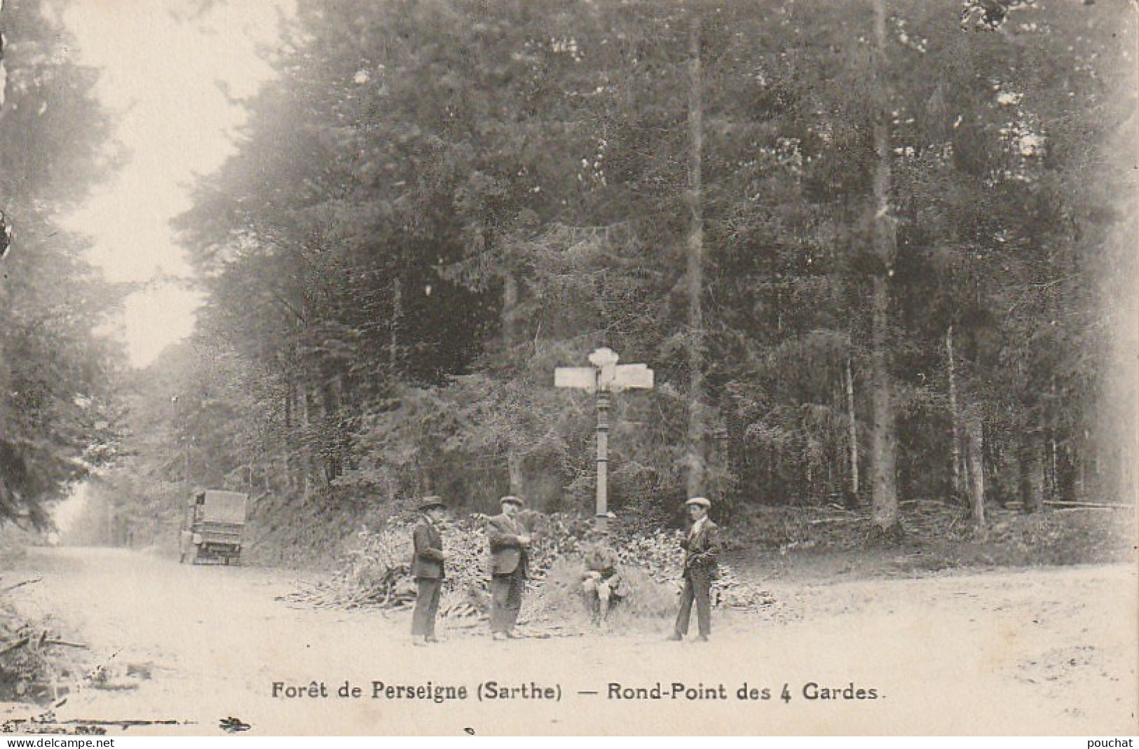 IN 15 -(72)  FORET DE PERSEIGNE -  ROND POINT DES 4 GARDES - 2 SCANS  - Other & Unclassified