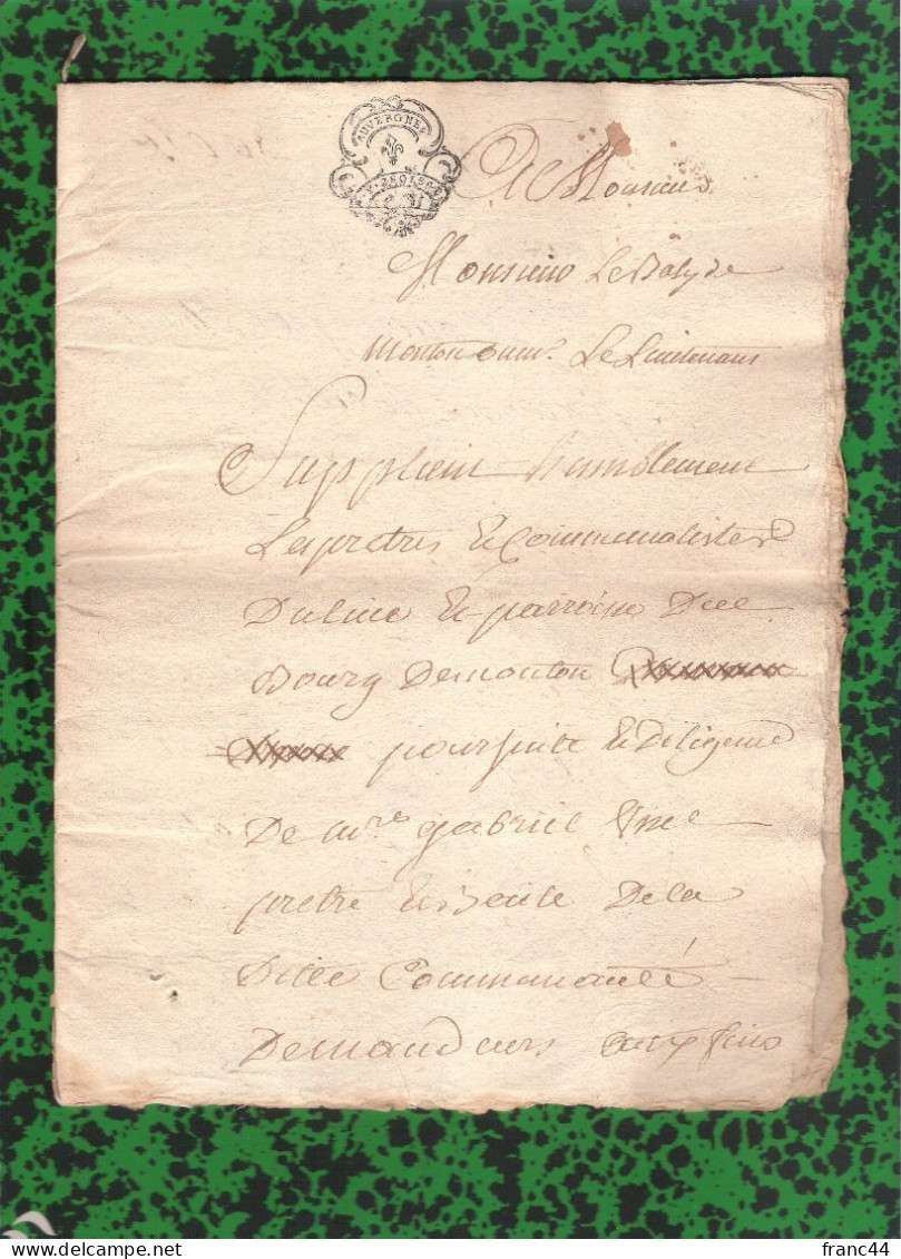 1780-1782 - Généralité D'Auvergne - Baronnie De Monton : Lot De 11 Documents - Documentos Históricos