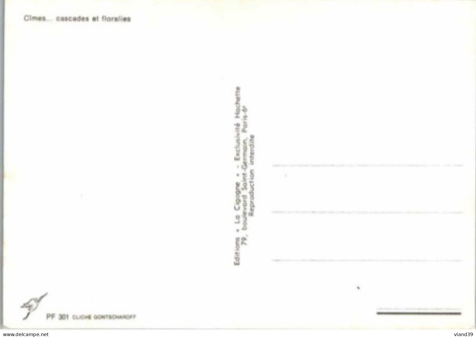 CIMES. -  Cascades Et Floralies.  Non Circulée. . - Andere & Zonder Classificatie