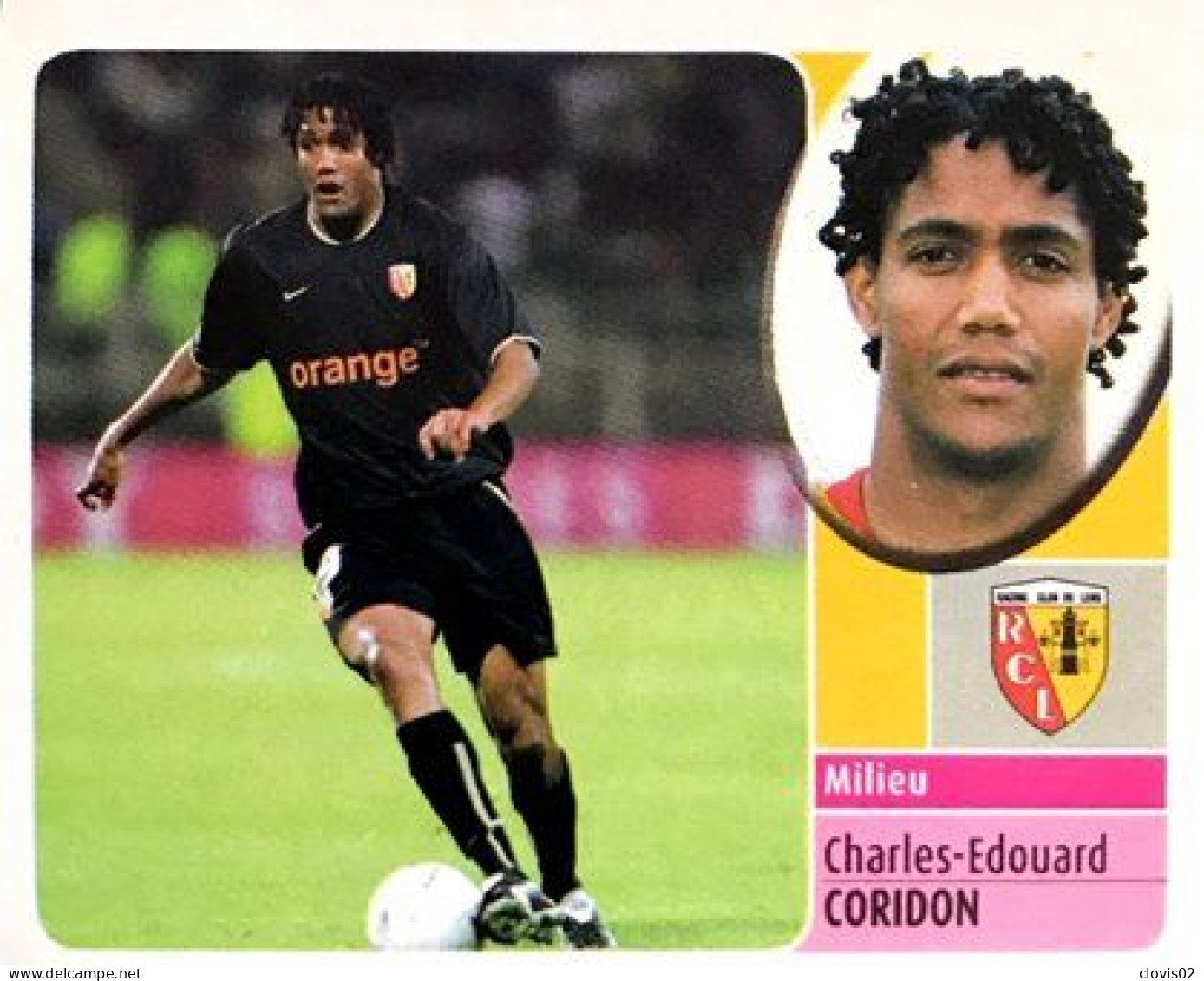 92 Charles-Edouard Coridon - RC Lens - Panini France Foot 2003 Sticker Vignette - Französische Ausgabe