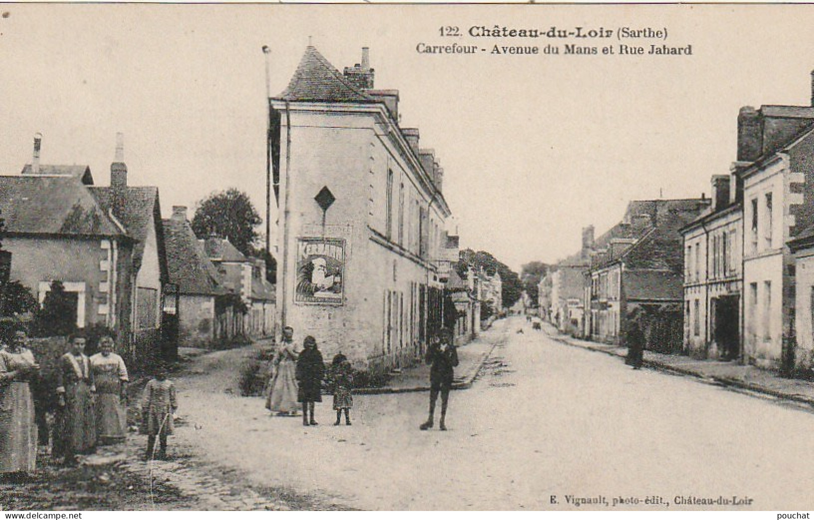 IN 16 - (72) CHATEAU DU LOIR -  CARREFOUR -   AVENUE DU MANS ET RUE JAHARD - VILLAGEOIS -  2 SCANS - Chateau Du Loir