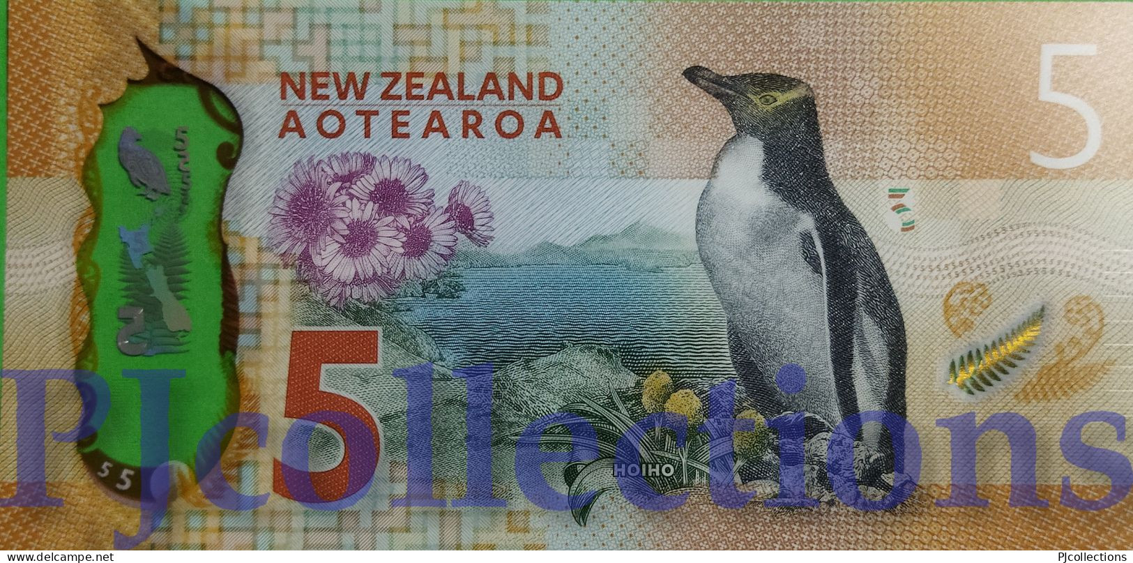 NEW ZEALAND 5 DOLLARS 2015 PICK 191 POLYMER UNC - New Zealand