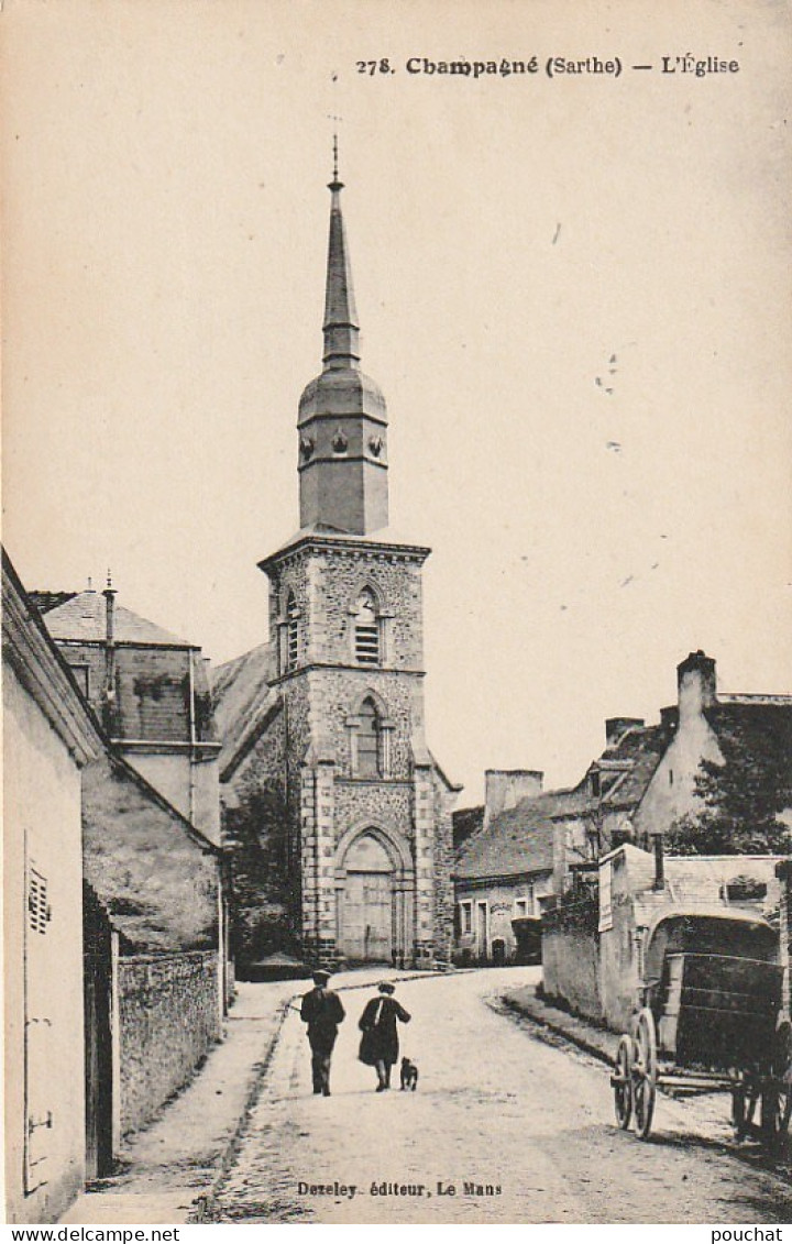 IN 16 - (72) CHAMPAGNE  -  L'EGLISE - 2 SCANS - Autres & Non Classés