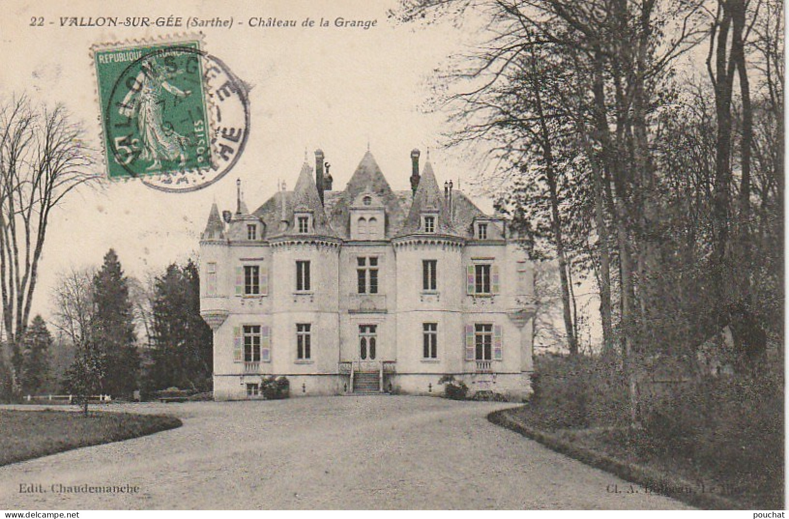 IN 16 - (72) VALLON SUR GEE -  CHATEAU DE LA GRANGE  -  2 SCANS  - Other & Unclassified