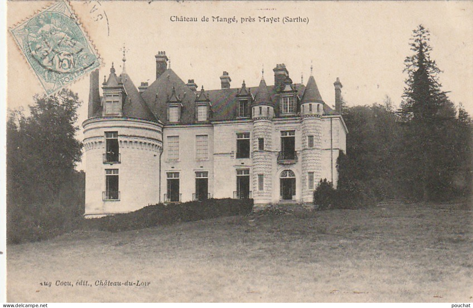 IN 16 - (72) CHATEAU DE MANGE  , PRES MAYET  -  2 SCANS  - Mayet