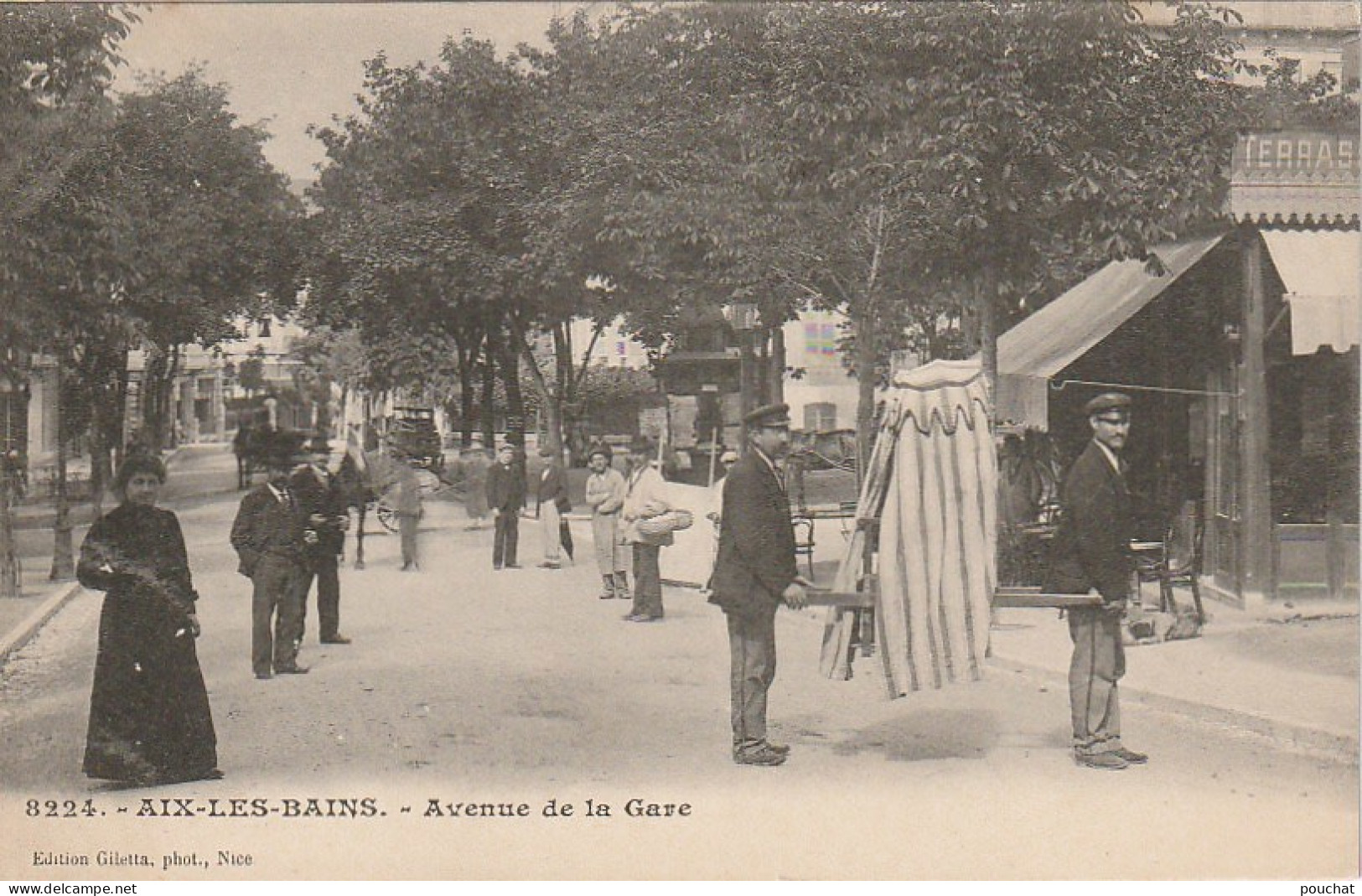 IN 18  - (73)  AIX LES BAINS -  AVENUE DE LA GARE -  PORTEURS - 2 SCANS  - Aix Les Bains