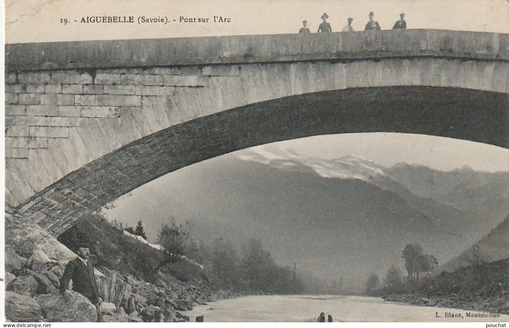 IN 18  - (73)   AIGUEBELLE  - PONT SUR L'ARC -  2 SCANS  - Aiguebelle