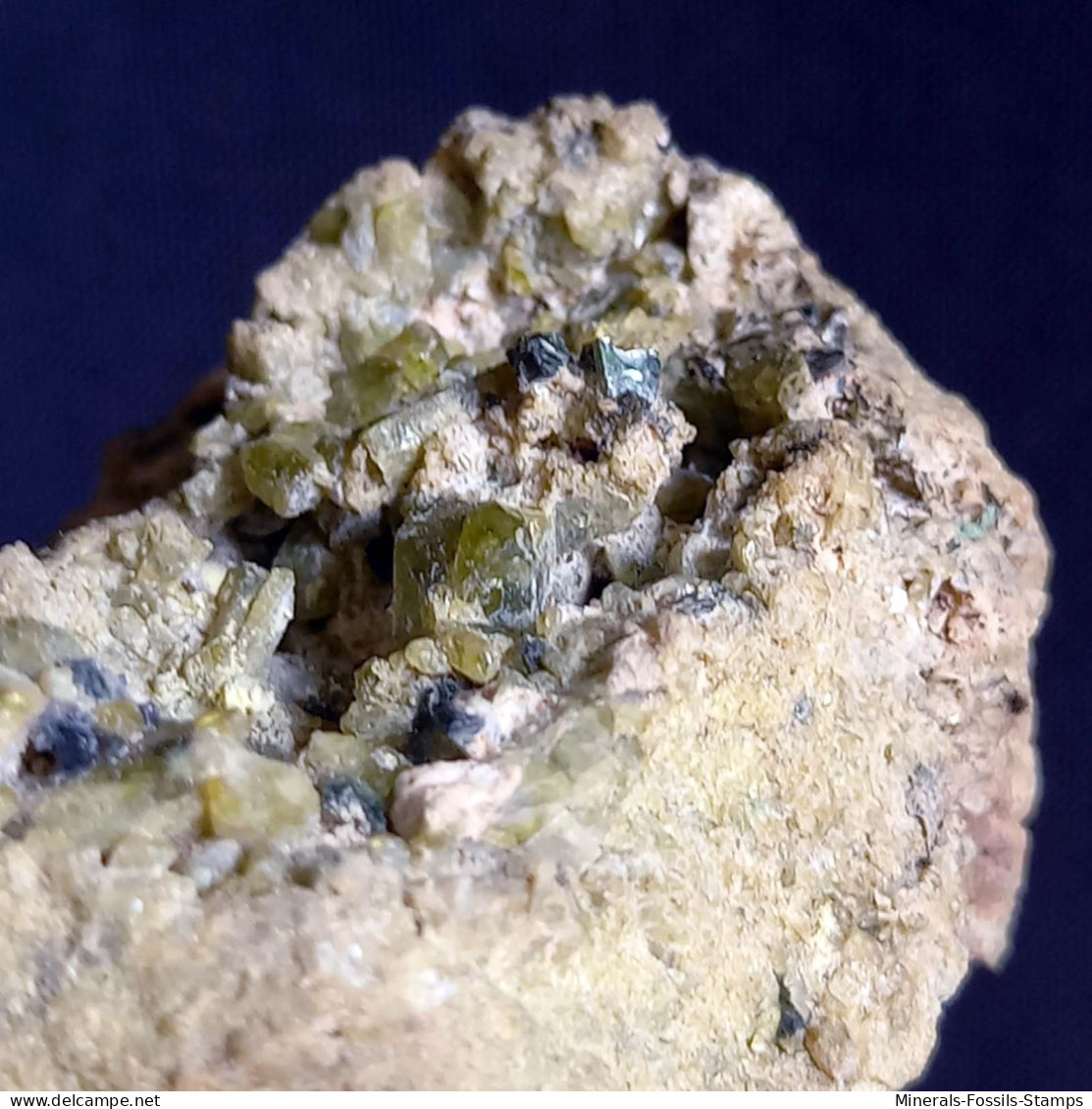 #O68 FASSAIT Kristalle (Lago Della Vacca, Breno, Brescia, Lombardei, Italien) - Minerali