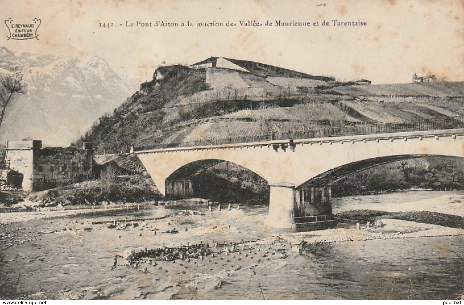 IN 19 - (73)  LE PONT D'AITON A LA JONCTION DES VALLEES DE MAURIENNE ET DE TARENTAISE  - 2 SCANS  - Otros & Sin Clasificación