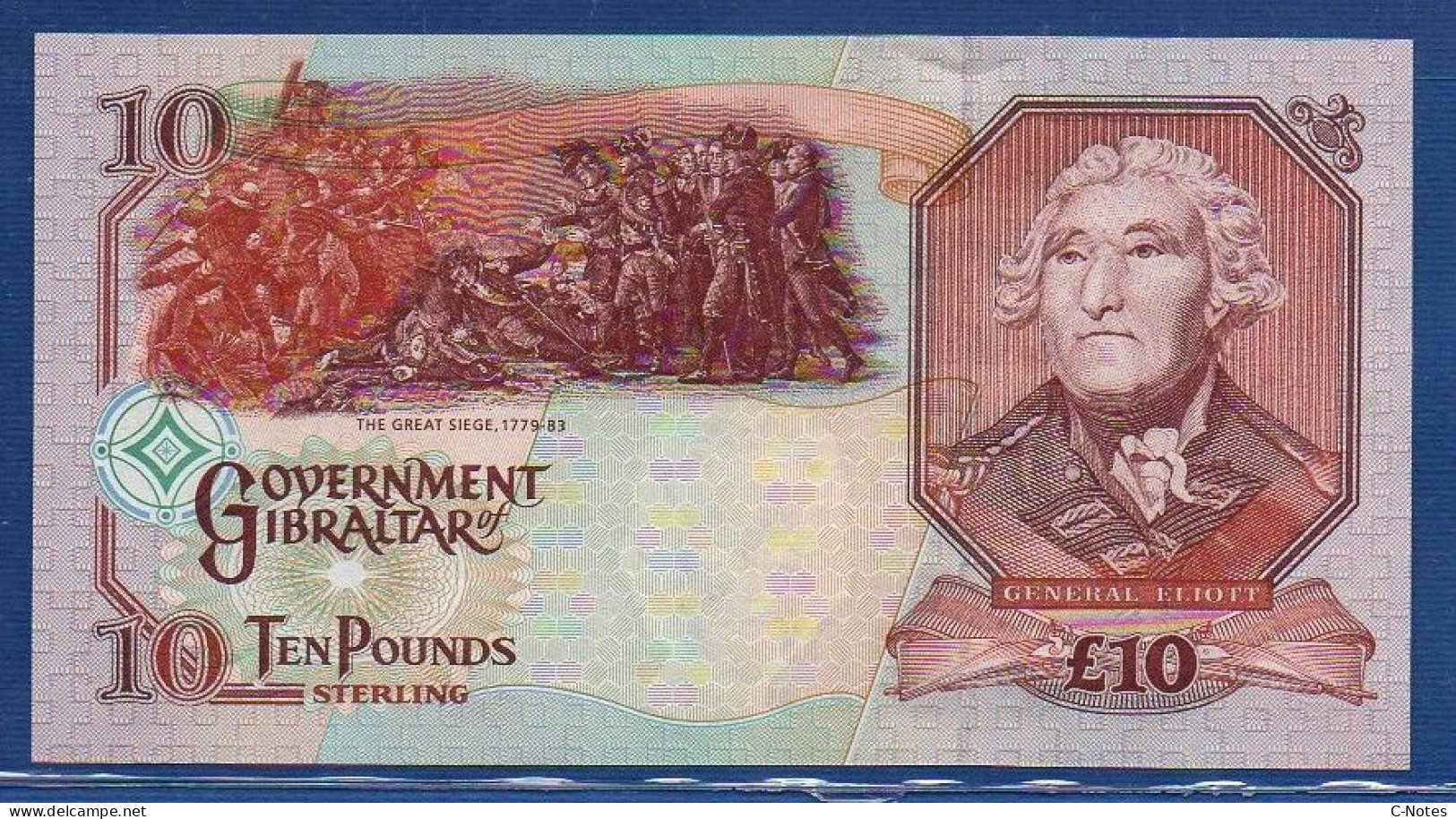 GIBRALTAR - P.32 – 10 Pounds 2006 UNC, S/n AA795156 - Gibraltar