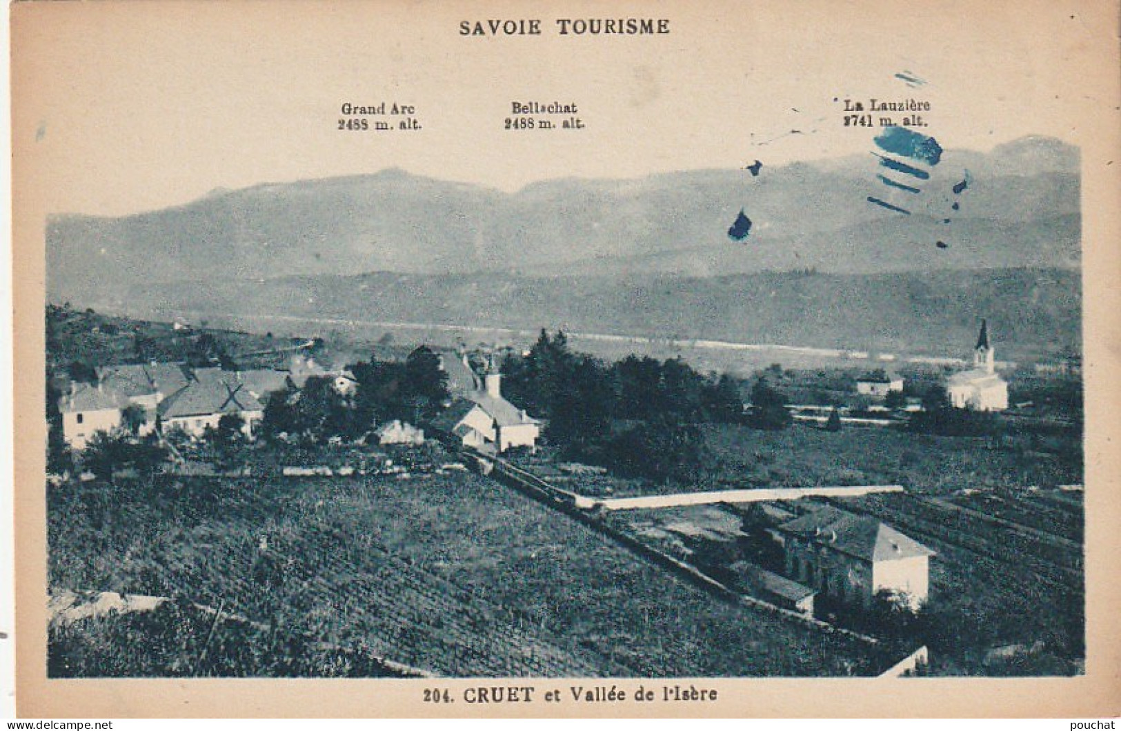 IN 19 -(73)  CRUET ET VALLEE DE L'ISERE  - LE GRAND ARC , BELLACHAT , LA LAUZIERE - 2 SCANS - Autres & Non Classés