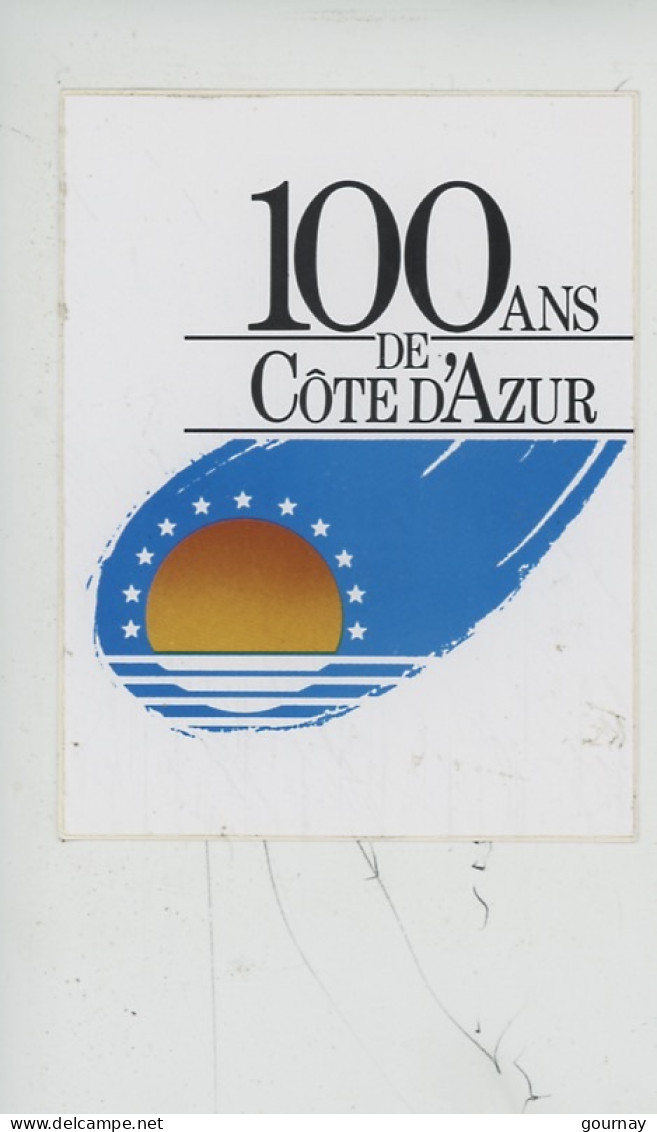 Autocollant "100 Ans De Côte D'Azur" - Provence-Alpes-Côte D'Azur