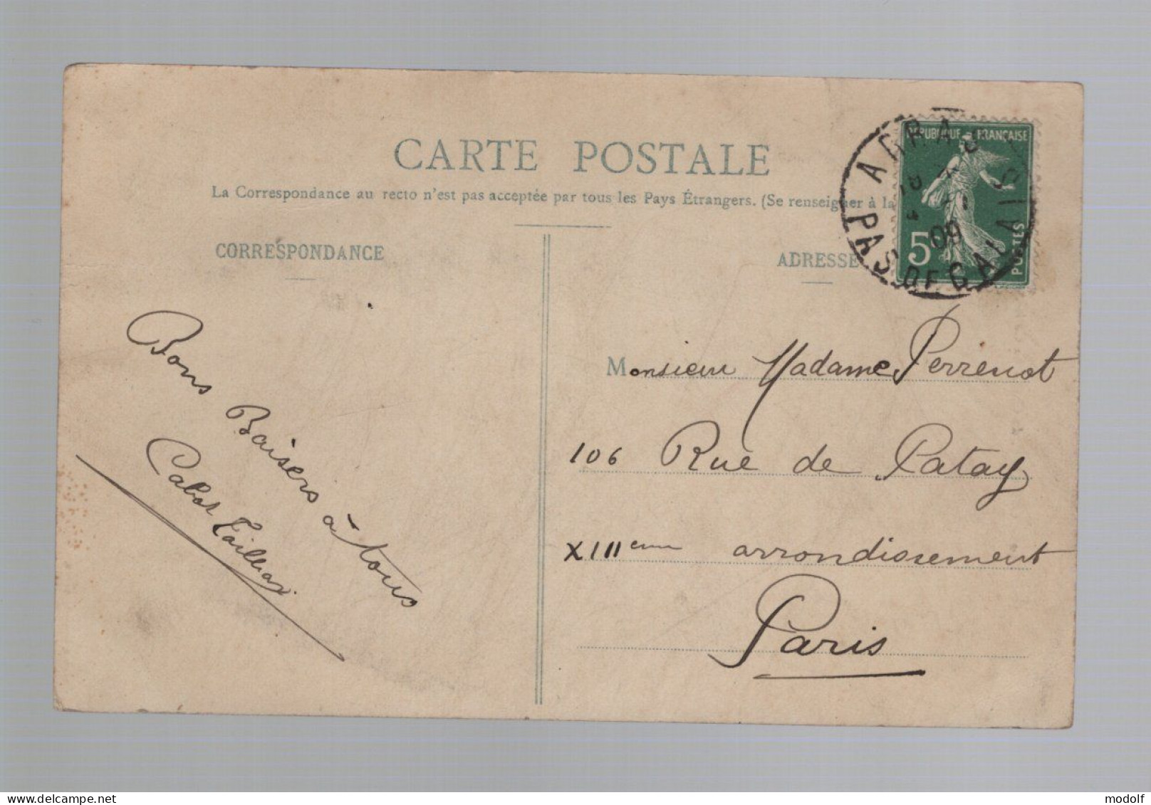 CPA - 62 - Arras - La Cathédrale - Circulée En 1909 - Arras